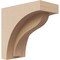 Ekena Millwork 3"W x 6"D x 6"H Classic Helena Rough Cedar Woodgrain TimberThane Corbel, Primed Tan CORUR03X06X06HELRCPR - alternate 1